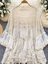 Load image into Gallery viewer, 6230- Bestseller Elegant Crochet Lace Dress
