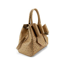 Load image into Gallery viewer, 6537- Colette Bowtie Ostrich Women's Crossbody Bag-BEIGE
