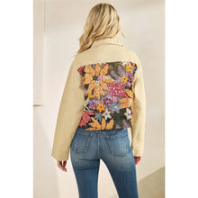 Load image into Gallery viewer, 5714-Sequins Contrast Jacket-TAN
