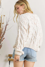 Load image into Gallery viewer, 4769-LONG SLEEVE ROUND NECK SWEATER -ivory
