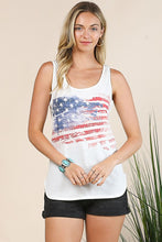 Load image into Gallery viewer, 6026-SIMONE Americana Graphic Sleeveless Top
