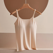 Load image into Gallery viewer, 5383-Modal Padded Longline Camisole Top-NUDE

