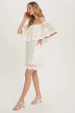 Load image into Gallery viewer, 4447-Off the Shoulder Lace Dress-IVORY
