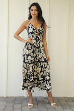 Load image into Gallery viewer, 5837-Spaghetti Strap Deep Vneck Maxi Dress with Cutout
