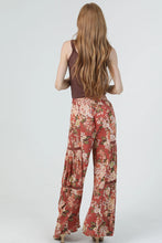 Load image into Gallery viewer, 6591- Wide Leg Pants with Lace Inserts-FLORAL
