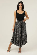 Load image into Gallery viewer, 5816-Angled Hem Maxi Skirt with Smocked Waist
