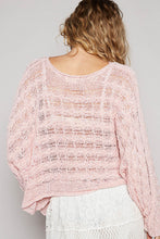 Load image into Gallery viewer, 5794-POL Cropped Twisted Cable Solid Top-BABY PINK
