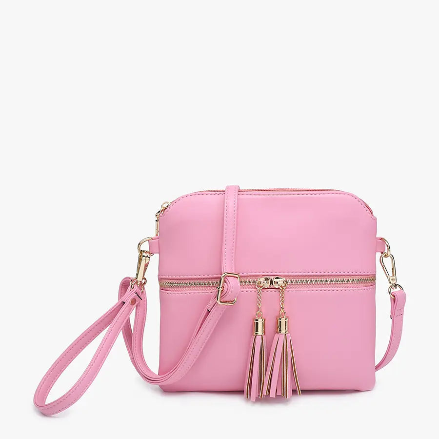 JEN & CO Tara Double Zip Crossbody/Wristlet