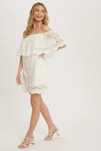 Load image into Gallery viewer, 4447-Off the Shoulder Lace Dress-IVORY
