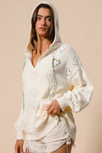 Load image into Gallery viewer, 4901-HEART HOODIE SWEATER

