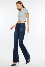 Load image into Gallery viewer, 5253- KAN CAN  - Mid Rise Flare JEANS-DARK WASH
