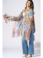 Load image into Gallery viewer, 6225- Botanical Mosaic Kimono-MULTI
