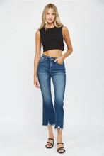 Load image into Gallery viewer, 4249- MICA- High Rise Crop Flare with Uneven Hem
