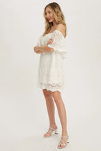 Load image into Gallery viewer, 4447-Off the Shoulder Lace Dress-IVORY
