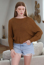 Load image into Gallery viewer, 6670-Open Knit Light Weight Pullover Sweater-CAMEL
