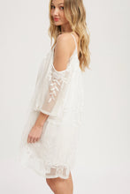 Load image into Gallery viewer, 4448-Open Shoulder Lace Dress-IVORY
