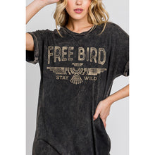 Load image into Gallery viewer, 4202-Free Bird Mineral Graphic Dress
