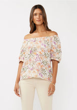 Load image into Gallery viewer, 5046-Short Sleeve Bubble Print Off-Shoulder Top
