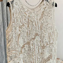 Load image into Gallery viewer, 6151- SEQUIN Crochet Embellished Tank Top
