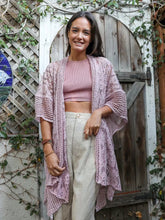 Load image into Gallery viewer, 6131- Floral Pattern Kimono -ROSE
