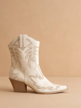 Load image into Gallery viewer, 5229-OASIS SOCIETY-The Nantes Beige | Western Embroidered Cowboy Boot
