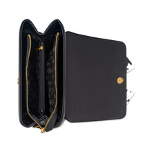 Load image into Gallery viewer, 6548-Saddle Bow Western Crossbody Bag-BLACK
