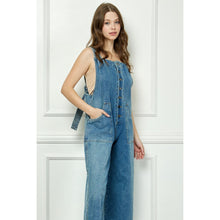 Load image into Gallery viewer, 5350-Denim Multi Button Fatigue Overall
