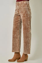 Load image into Gallery viewer, 6659- Washed Corduroy Trousers-TOFFEE
