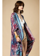 Load image into Gallery viewer, 6228- Plum Mist Tie-Dye Kimono
