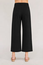 Load image into Gallery viewer, 6718- Knit Straight Leg Trousers-BLACK
