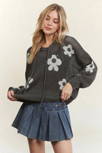 Load image into Gallery viewer, 5975-Hoodie Print Long Sleeves Sweater -CHARCOAL
