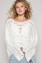 Load image into Gallery viewer, 5793-POL Cropped Twisted Cable Solid Top-IVORY
