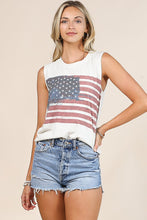 Load image into Gallery viewer, 6025-VERA Americana Graphic Sleeveless Top
