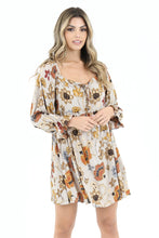 Load image into Gallery viewer, 5295-Printed Babydoll boho Dress
