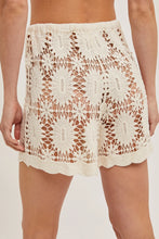 Load image into Gallery viewer, 5088-Crochet Drawstring Shorts-NATURAL
