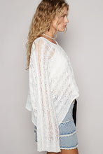 Load image into Gallery viewer, 5793-POL Cropped Twisted Cable Solid Top-IVORY
