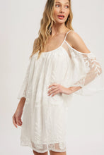 Load image into Gallery viewer, 4448-Open Shoulder Lace Dress-IVORY
