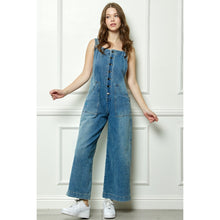 Load image into Gallery viewer, 5350-Denim Multi Button Fatigue Overall
