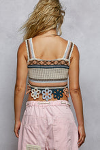 Load image into Gallery viewer, 6064- Sleeveless Crochet Weave Knit Top-SALMON
