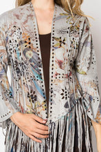 Load image into Gallery viewer, 5500-Western-Inspired Laser-Cut Buttery Faux Suede with Fringe Trim
