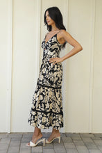 Load image into Gallery viewer, 5837-Spaghetti Strap Deep Vneck Maxi Dress with Cutout
