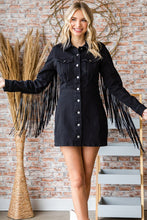 Load image into Gallery viewer, 3795-Fringe Western Mini Dress
