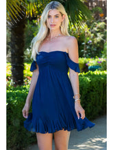 Load image into Gallery viewer, 4451-Bohemian Silhouette Mine Dress-NAVY
