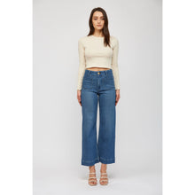 Load image into Gallery viewer, 4708-MICA Super High Rise Wide Leg Cropped
