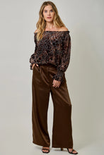 Load image into Gallery viewer, 6656-Velvet Burnout On/Off Shoulder Blouse LEOPARD
