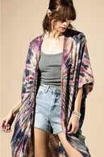 Load image into Gallery viewer, 6496- Midnight Moss Tie-Dye Kimono
