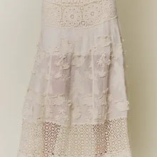 Load image into Gallery viewer, 6267- Boho Crochet &amp; 3D Applique Maxi Skirt
