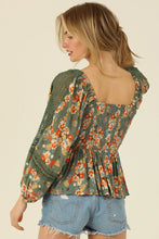 Load image into Gallery viewer, 5584-Smocked Bodice Sweetheart Neckline-GREEN
