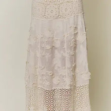 Load image into Gallery viewer, 6267- Boho Crochet &amp; 3D Applique Maxi Skirt
