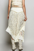 Load image into Gallery viewer, 5903- POL HIGH LOW SKIRT-CREAM
